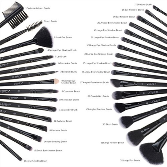 Vander 32 PC Kabuki Makeup Brush Set - Picture 8 of 8